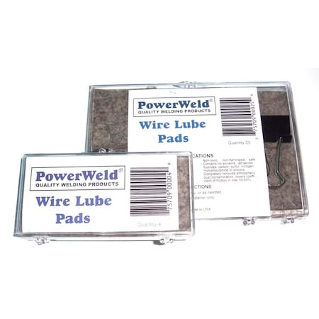 Powerweld Wire Lube Pads, 8 per Package LUBE8